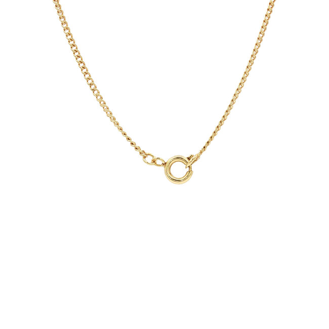 Goldene Gourmet-Halskette 44 cm 14 Karat