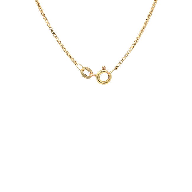 Gold Venetian length necklace 61 cm 14 karat