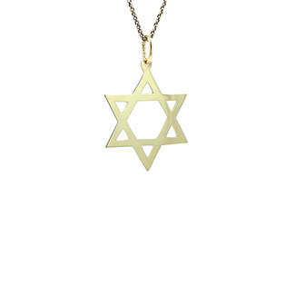 Gold Star of David pendant