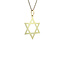 Gold David star pendant 14 karat
