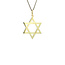 Gold David star pendant 14 karat