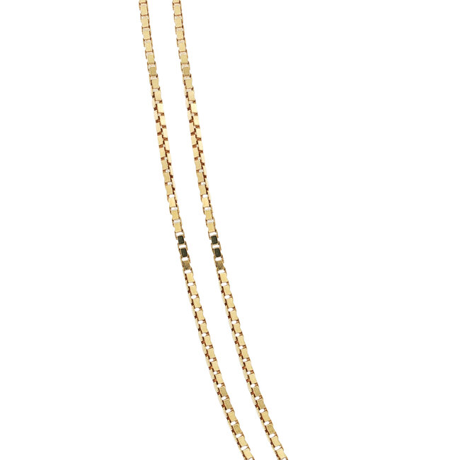 Gouden lengtecollier venetiaan 60.5 cm 14 karaat