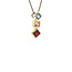14 karat gold pendant with colored stone