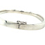 White gold smooth bangle 14 karat