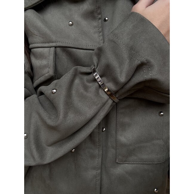 White gold smooth bangle 14 karat