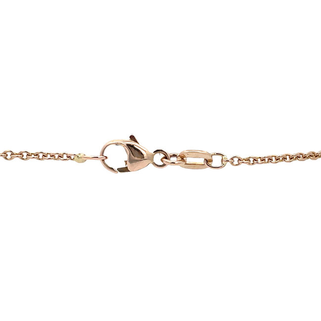 Rose gold bracelet with colored stone 14 karat