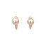 Gold earrings with pearl 14 karat