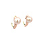 Gold earrings with pearl 14 karat