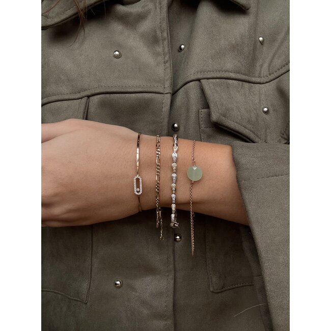 Gold bracelet with diamond 14 karat