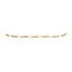 Gold figaro bracelet 20 cm 14 karat