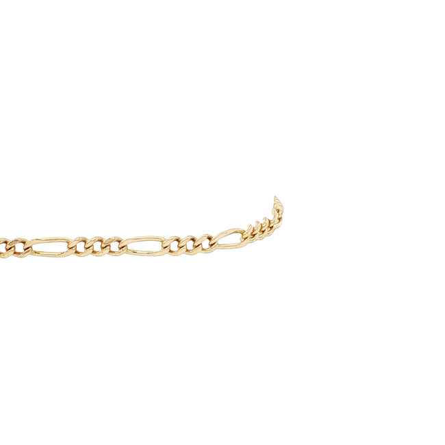 Goldenes Figaro-Armband 20 cm 14 Karat