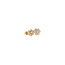Gold ear studs with zirconia 14 karat