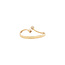 Goldener Ring mit Diamant 14 Karat