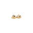 14 karat gold stud earrings with zirconia