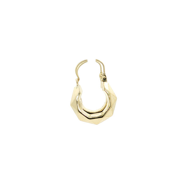 Gold fisherman earrings 14 karat