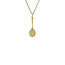 Gold pendant tennis racket 14 karat