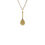 Gold pendant tennis racket 14 karat