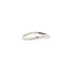 White gold hammered ring 14 karat