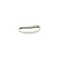 White gold hammered ring 14 karat