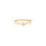 Gold solitaire ring with diamond 14 karat* new