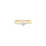 Gold solitaire ring with diamond 14 karat* new