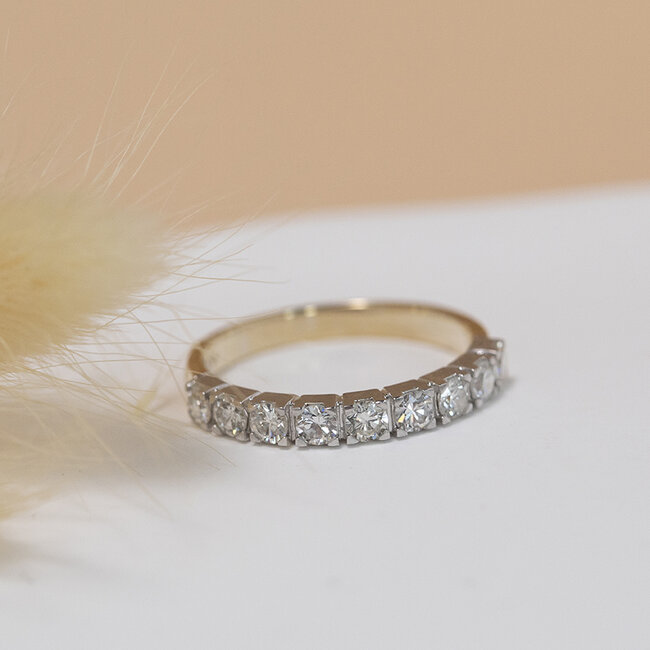 Gold memory ring with diamond 14 karat* new