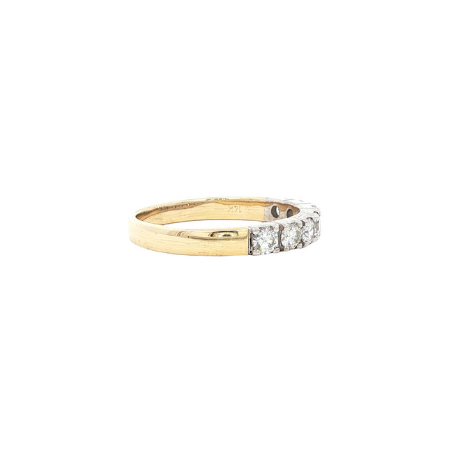 Gouden memoire ring met diamant 14 karaat*nieuw