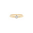 Gold solitaire ring with diamond 14 karat* new