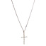 White gold necklace with cross pendant 40.5 cm 14 karat