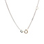 White gold necklace with cross pendant 40.5 cm 14 karat