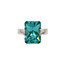 White gold ring with green spinel 14 karat