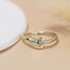 Goldener Ring mit Diamant 14 Karat