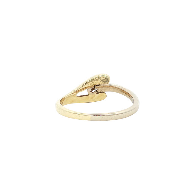 Gold ring with diamond 14 karat