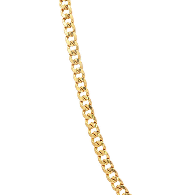 Goldenes Gourmet-Collier 76 cm 14 Karat