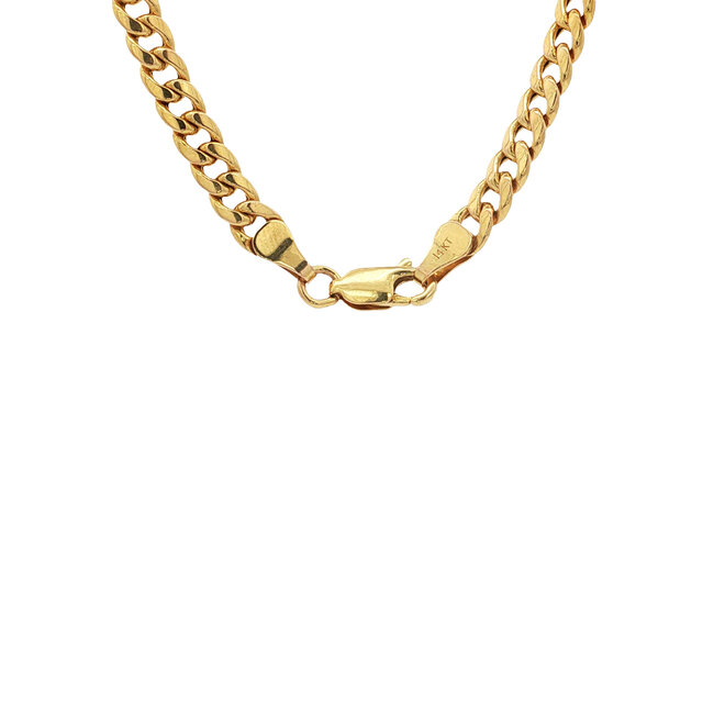 Gouden collier gourmet 76 cm 14 karaat