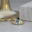 Gold ring with topaz 14 karat