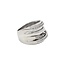 White gold ring with diamond 14 karat