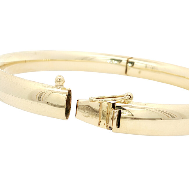 Gold smooth bangle 14 karat