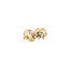 Gold ear studs with zirconia 14 karat