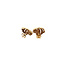 Gold ear studs with zirconia 14 karat