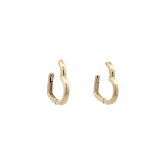 Gold heart earrings