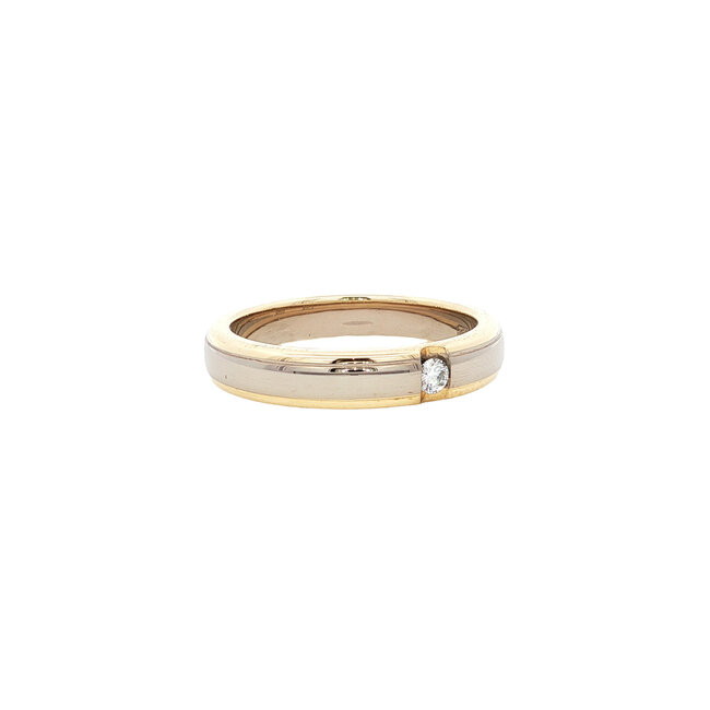 Gold ring with diamond 14 karat