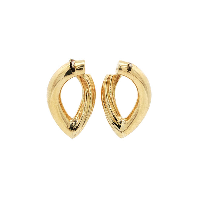 Golden earrings 18 karat
