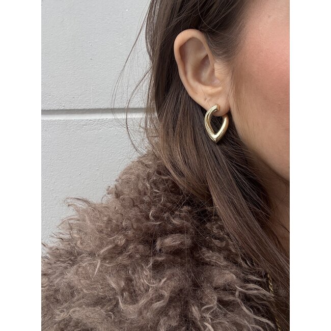 Golden earrings 18 karat