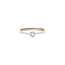 White gold solitaire ring with diamond 14 karat