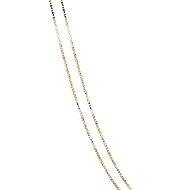 Goldene Venezianer-Halskette 40 cm 18 Karat