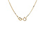 Gold long necklace Venetian 40 cm 18 karat