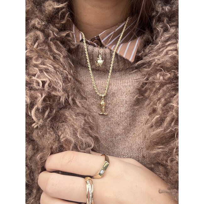 Gouden lengtecollier venetiaan 40 cm 18 karaat