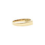 Gold signet ring with zirconia 14 karat