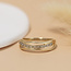 Goldener Ring mit Diamant 14 Karat